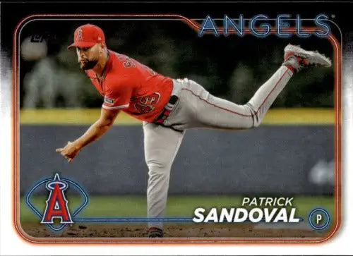 Patrick Sandoval baseball card from 2024 Topps #388 with original gloss finish