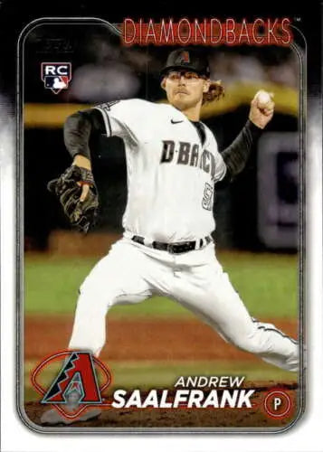 Andrew Saalfrank 2024 Topps #406 Rookie Diamondbacks original gloss baseball card