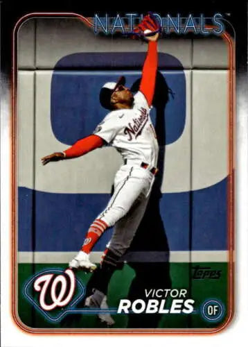 Victor Robles baseball card 2024 Topps #412 with original gloss and NM-MT quality