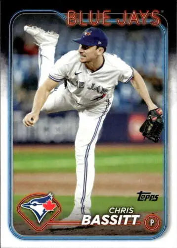 Chris Bassitt baseball card 2024 Topps #419 Blue Jays original gloss collectible