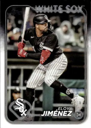 Eloy Jimenez baseball card from 2024 Topps, original gloss, White Sox collector’s item