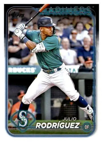 2024 Topps #44 Julio Rodriguez baseball card with original gloss, Mariners Edition