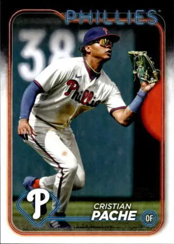 Original gloss 2024 Topps #456 Cristian Pache NM-MT Phillies baseball card