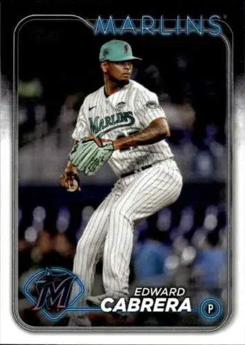 2024 Topps #465 Edward Cabrera baseball card with original gloss for collectors