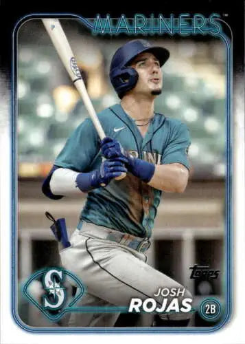 Josh Rojas baseball card from 2024 Topps #487 with original gloss for Mariners fans