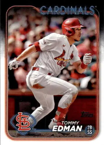 2024 Topps #491 Tommy Edman NM-MT baseball card with original gloss, Cardinals collectible