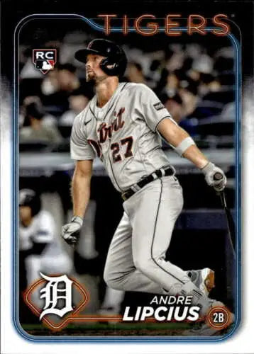 2024 Topps #509 Andre Lipcius NM-MT RC rookie Tigers baseball card with original gloss