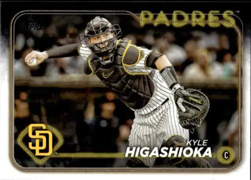 2024 Topps #512 Kyle Higashioka NM-MT Baseball Card with original gloss Padres ID:71432