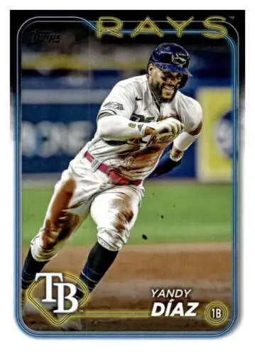 Yandy Díaz baseball card 2024 Topps #52 NM-MT Rays with original gloss and Simply Sandoval