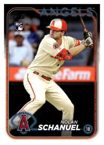 2024 Topps #53 Nolan Schanuel NM-MT RC Rookie Angels with original gloss finish