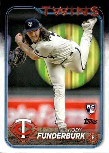 2024 Topps #538 Kody Funderburk NM-MT RC Rookie Twins original gloss collectible card