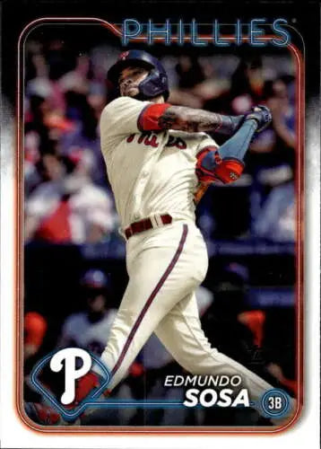 Edmundo Sosa baseball card from 2024 Topps #562 with original gloss finish