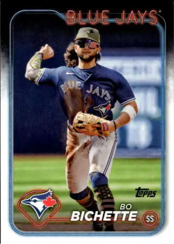 2024 Topps #563 Bo Bichette baseball card with original gloss for Blue Jays fans