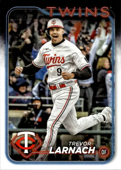 Minnesota Twins Trevor Larnach running on field in 2024 Topps #568 Baseball Card