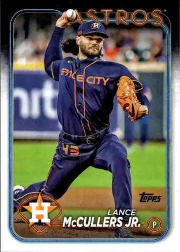 Lance McCullers Jr. baseball card showcasing original gloss, 2024 Topps #588