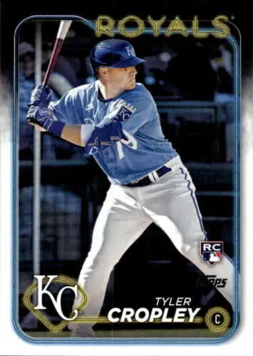 Tyler Cropley baseball card 2024 Topps #612 rookie Royals original gloss NM-MT RC