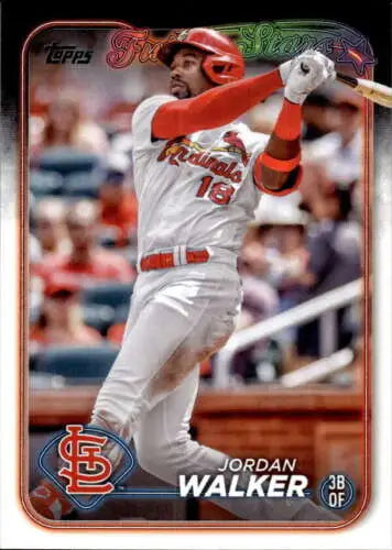 Jordan Walker baseball card from 2024 Topps #642 with original gloss finish