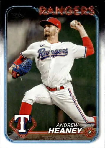 2024 Topps #665 Andrew Heaney NM-MT Baseball Card with Original Gloss Finish