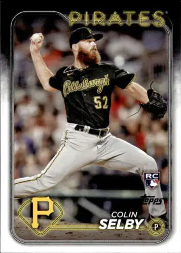 2024 Topps #668 Colin Selby NM-MT RC Rookie Pirates card with original gloss finish