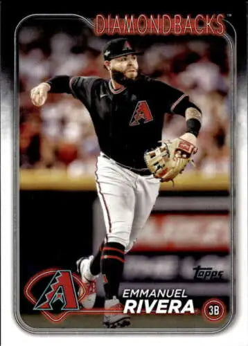 2024 Topps #669 Emmanuel Rivera baseball card with original gloss for Diamondbacks fans