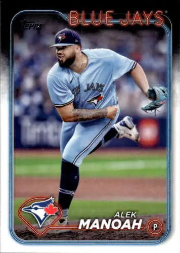 Alek Manoah baseball card featuring original gloss for Blue Jays collectors