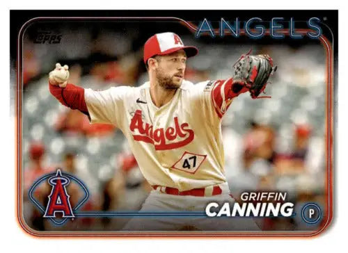 2024 Topps #69 Griffin Canning NM-MT Angels baseball card with original gloss