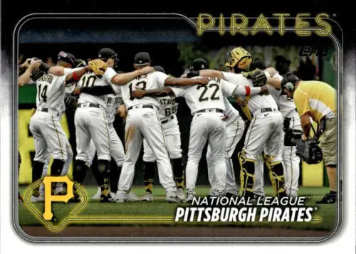 2024 Topps #696 Team Card NM-MT of Pittsburgh Pirates with original gloss finish