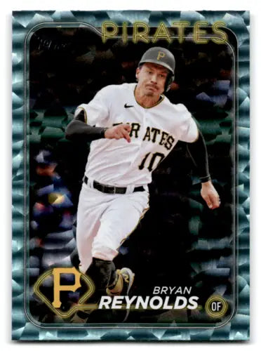 2024 Topps Aqua Foil #387 Bryan Reynolds baseball card with original gloss finish