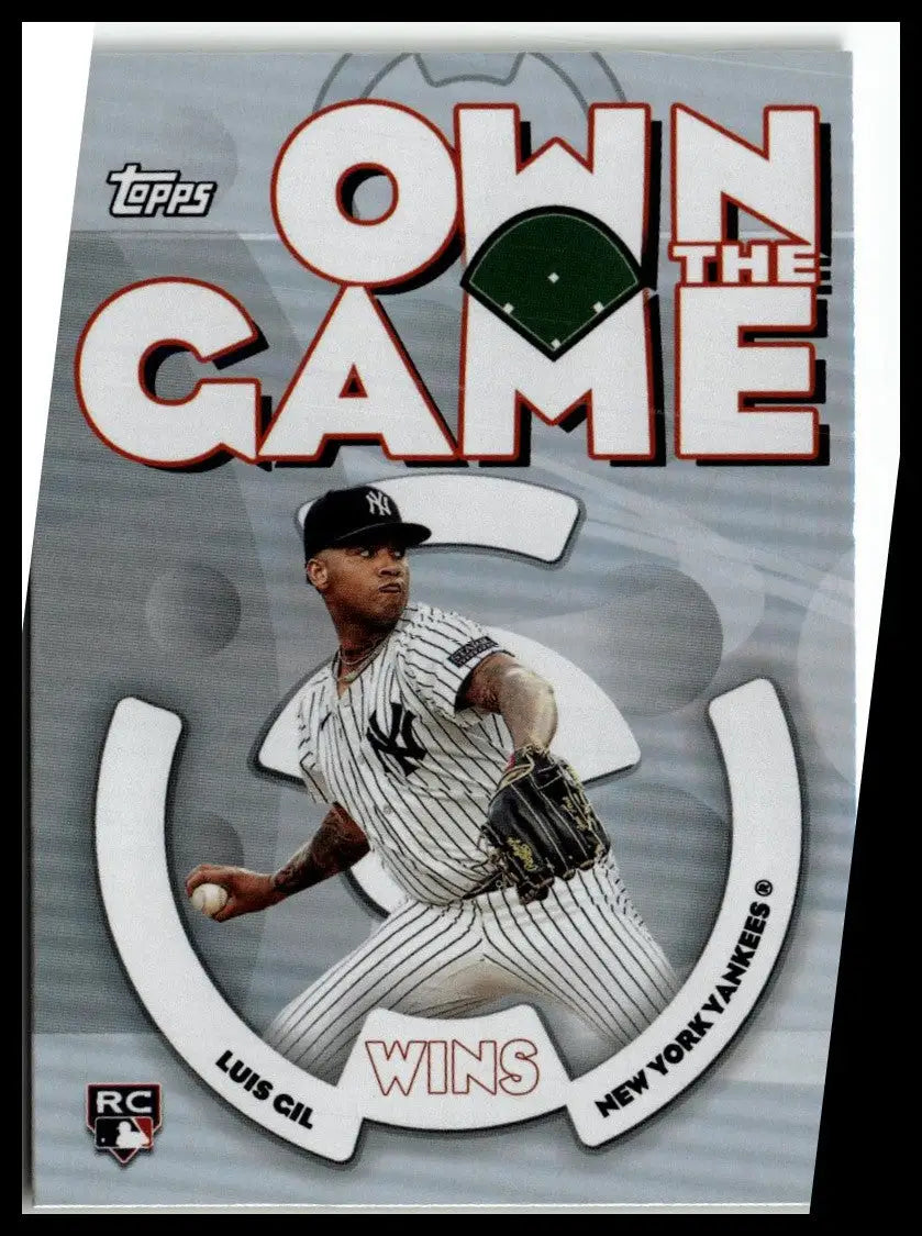 Luis Gil baseball card from 2024 Topps Archives Own the Game New York Yankees trading cards