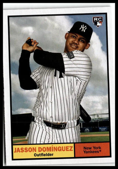 Jasson Domínguez baseball card from 2024 Topps Archives New York Yankees collection