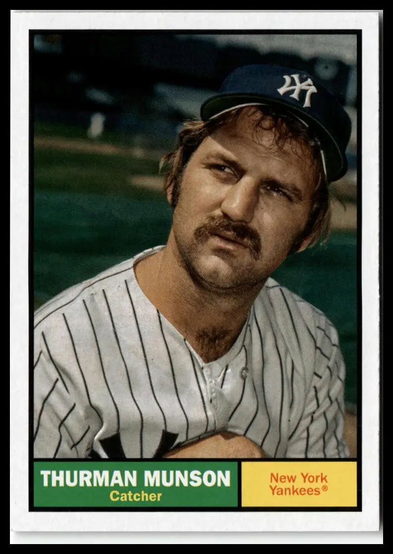 Thurman Munson baseball card from 2024 Topps Archives New York Yankees collection