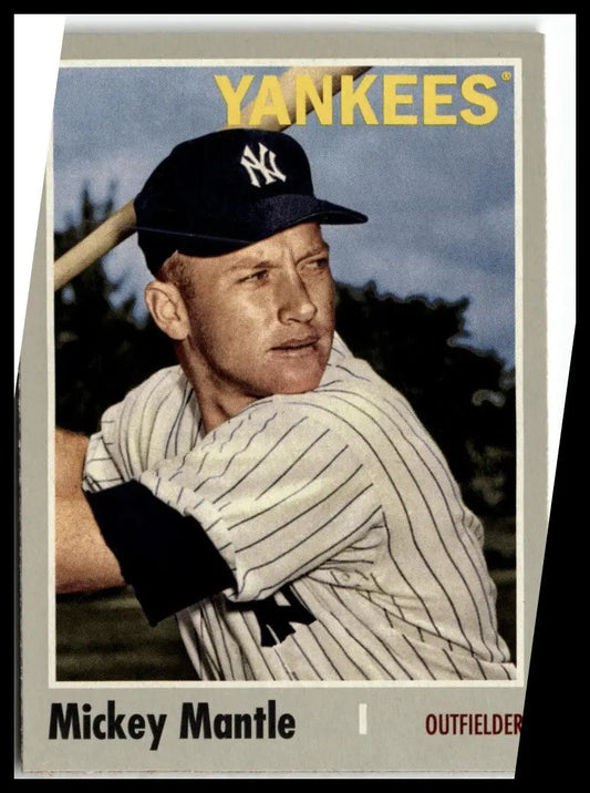 Mickey Mantle baseball card from 2024 Topps Archives trading cards collection