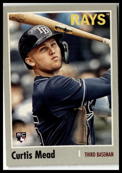 Curtis Mead baseball card from 2024 Topps Archives #124 Tampa Bay Rays collectible