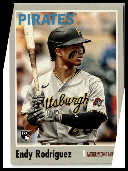 Endy Rodríguez 2024 Topps Archives #151 baseball card for Pittsburgh Pirates fans