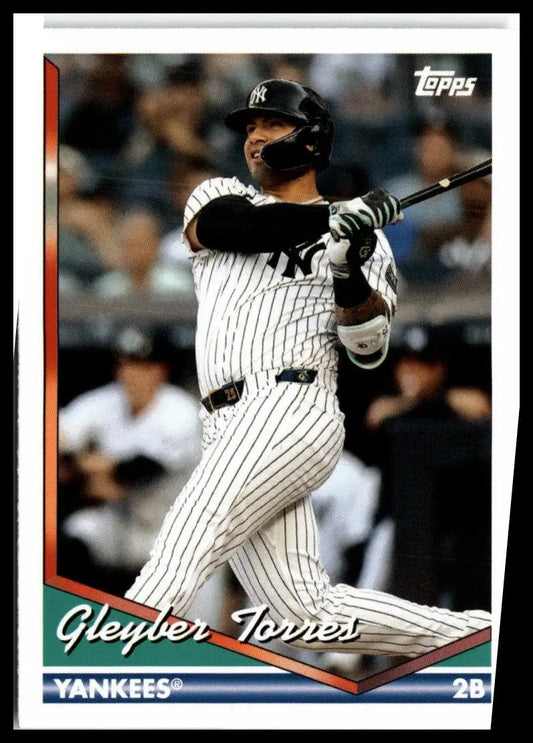 Gleyber Torres baseball card from 2024 Topps Archives New York Yankees collection