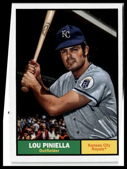 Lou Piniella baseball card from 2024 Topps Archives featuring Kansas City Royals