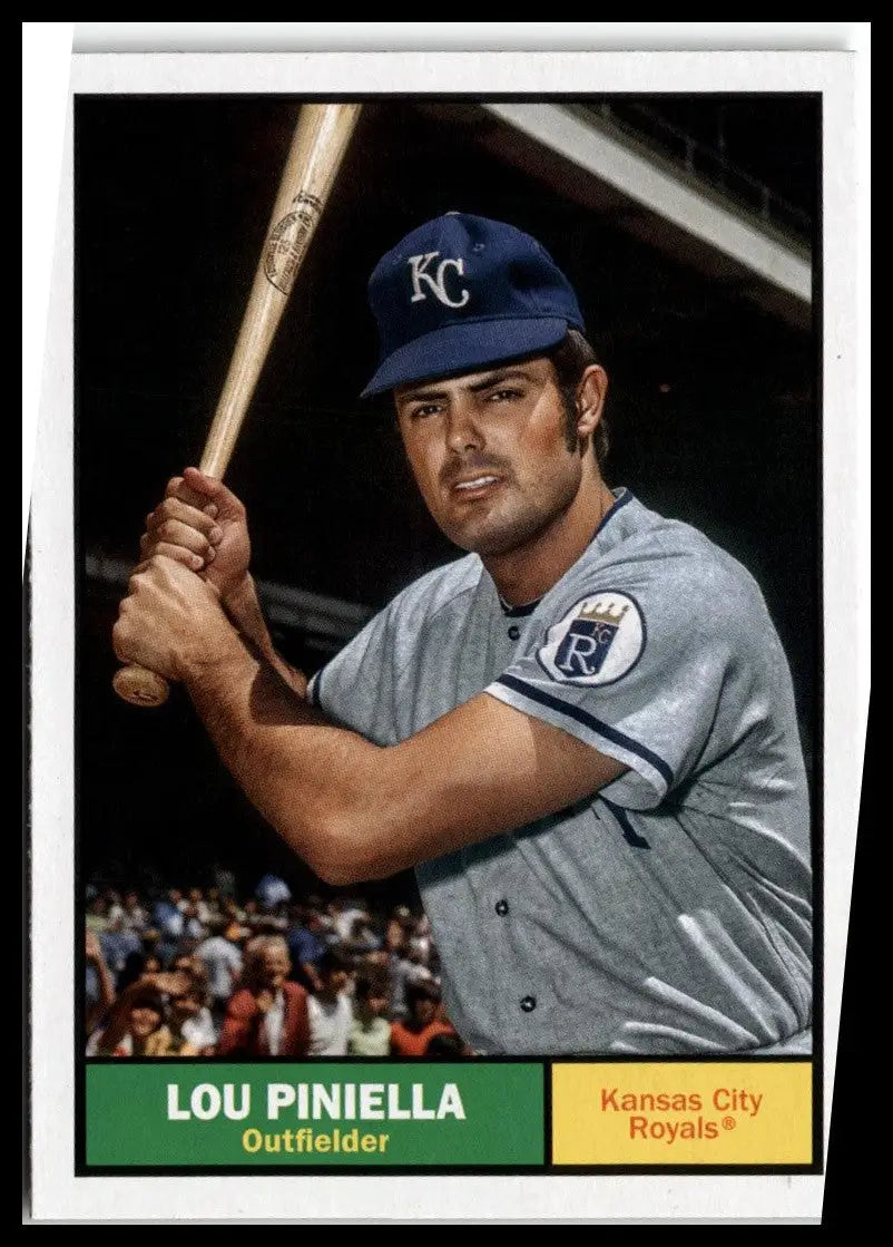 Lou Piniella baseball card from 2024 Topps Archives featuring Kansas City Royals