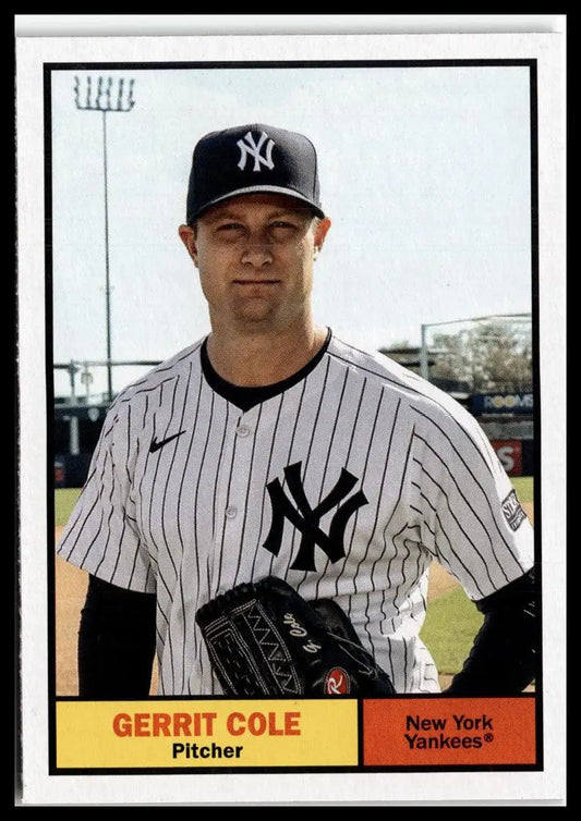 Gerrit Cole baseball card from 2024 Topps Archives #95 for New York Yankees fans