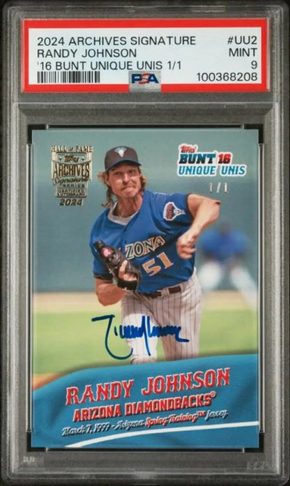 PSA-graded 2024 Topps Archives Signature Randy Johnson Arizona Diamondbacks Baseball Card