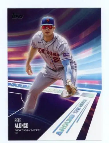 Pete Alonso baseball card from 2024 Topps Around the Horn featuring original gloss