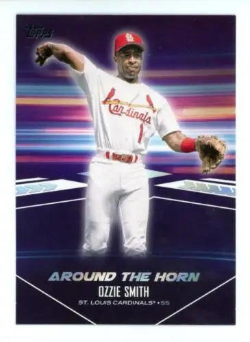 Ozzie Smith baseball card from 2024 Topps Around the Horn featuring original gloss