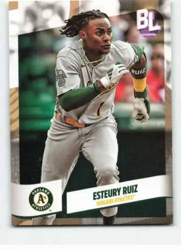 2024 Topps Big League #101 Esteury Ruiz Baseball Trading Card with Original Gloss Finish