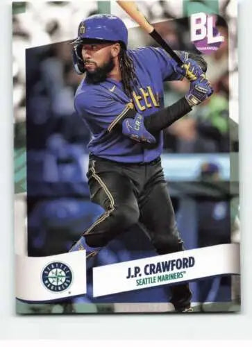 2024 Topps Big League #107 J.P. Crawford baseball card with original gloss Mariners ID:68852