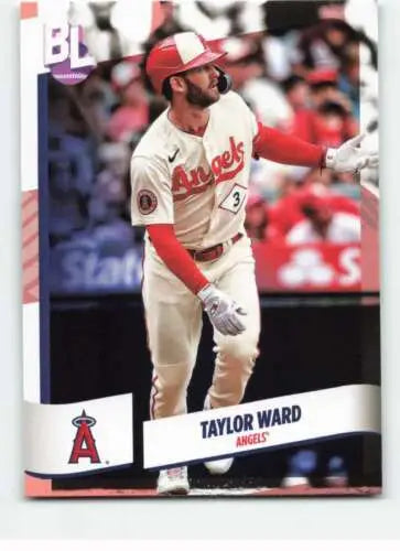 Baseball card of Taylor Ward in Angels uniform from 2024 Topps Big League series