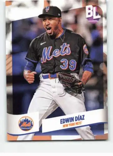 Edwin Díaz baseball card from 2024 Topps Big League #137 featuring original gloss finish