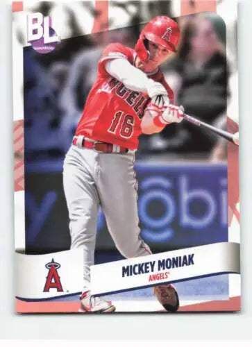 Mickey Moniak baseball card from 2024 Topps Big League, original gloss finish, Angels