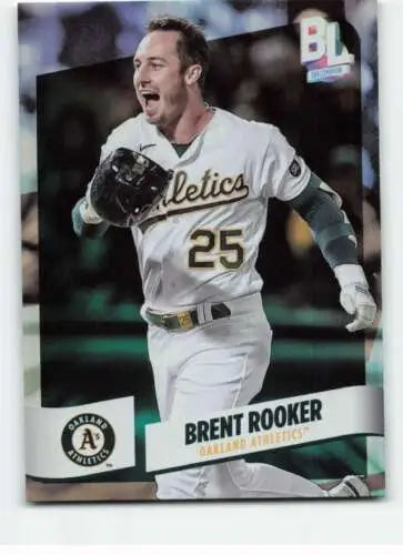 Brent Rooker baseball card from 2024 Topps Big League with original gloss finish