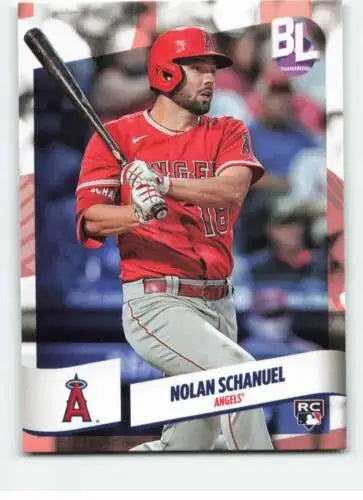 Nolan Schanuel baseball card from 2024 Topps Big League features original gloss design