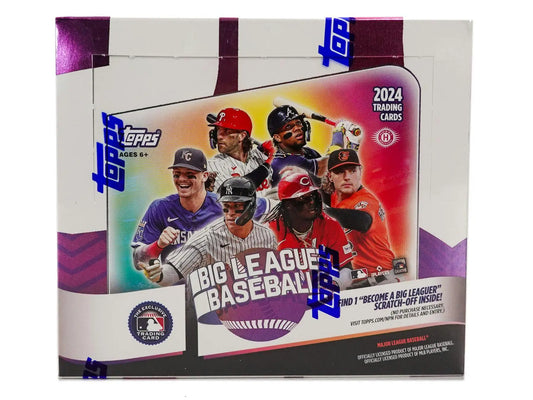 2024 Topps Big League Baseball Hobby Box with MLB players and foil parallel design