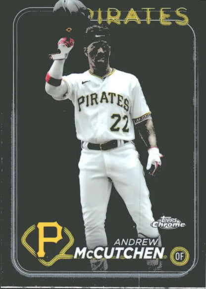 Andrew McCutchen Pittsburgh Pirates outfielder baseball card in Topps Chrome design